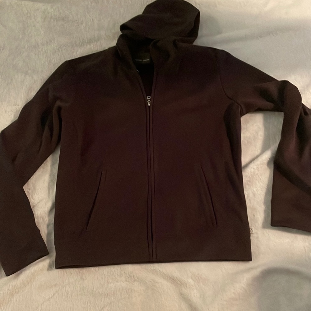 New York & Company Faux Suede Hoodie Size XS